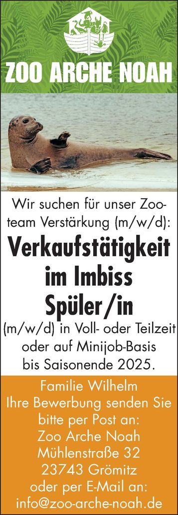 Stellenanzeige
