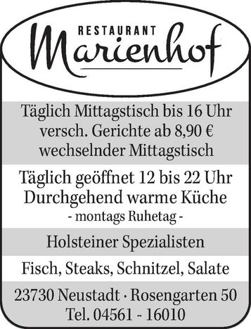 Imageanzeige/Öffnungszeiten