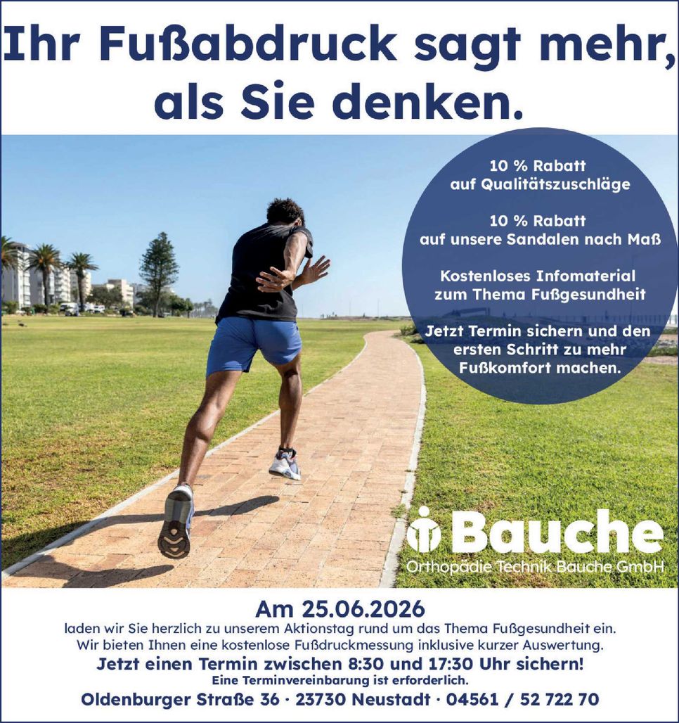 Aktionstag Fußdruckmessung 