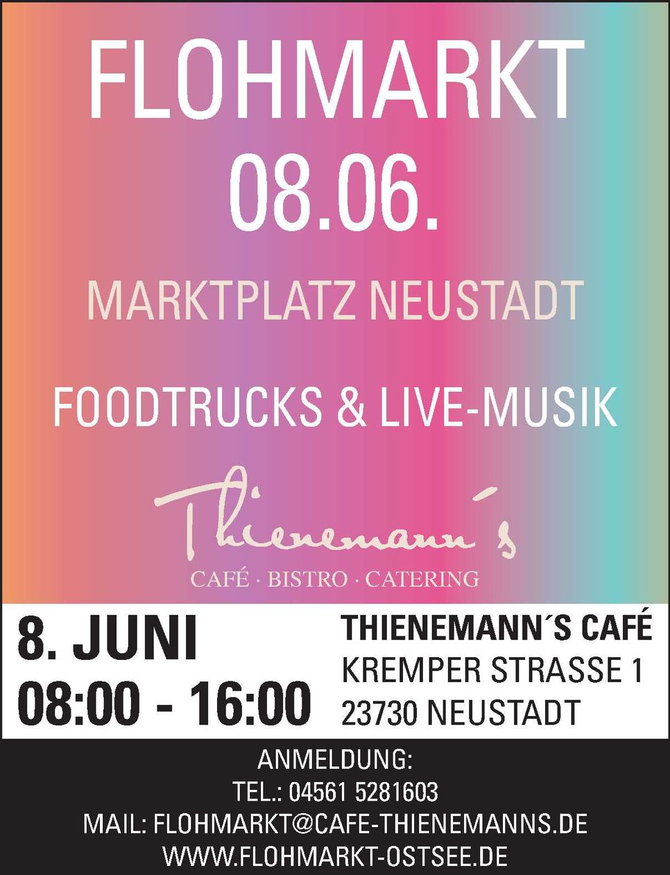 Flohmarkt Anzeige