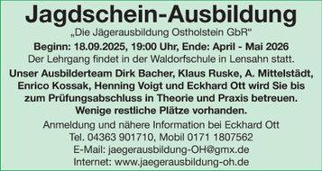 Jagdscheinausbildung