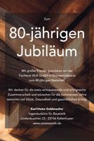80 Jahre Tischlerei Wulf