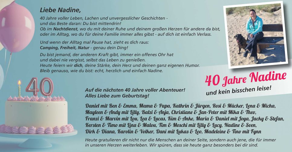 40 Jahre Nadine Rohde