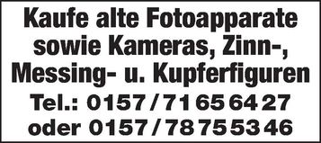 Kaufe alte Fotoapparate