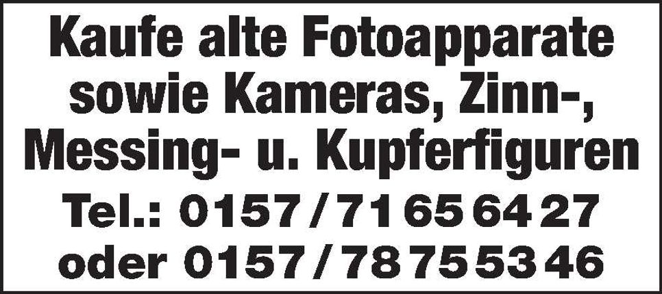 Kaufe alte Fotoapparate