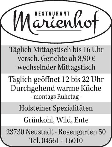 Imageanzeige/Öffnungszeiten