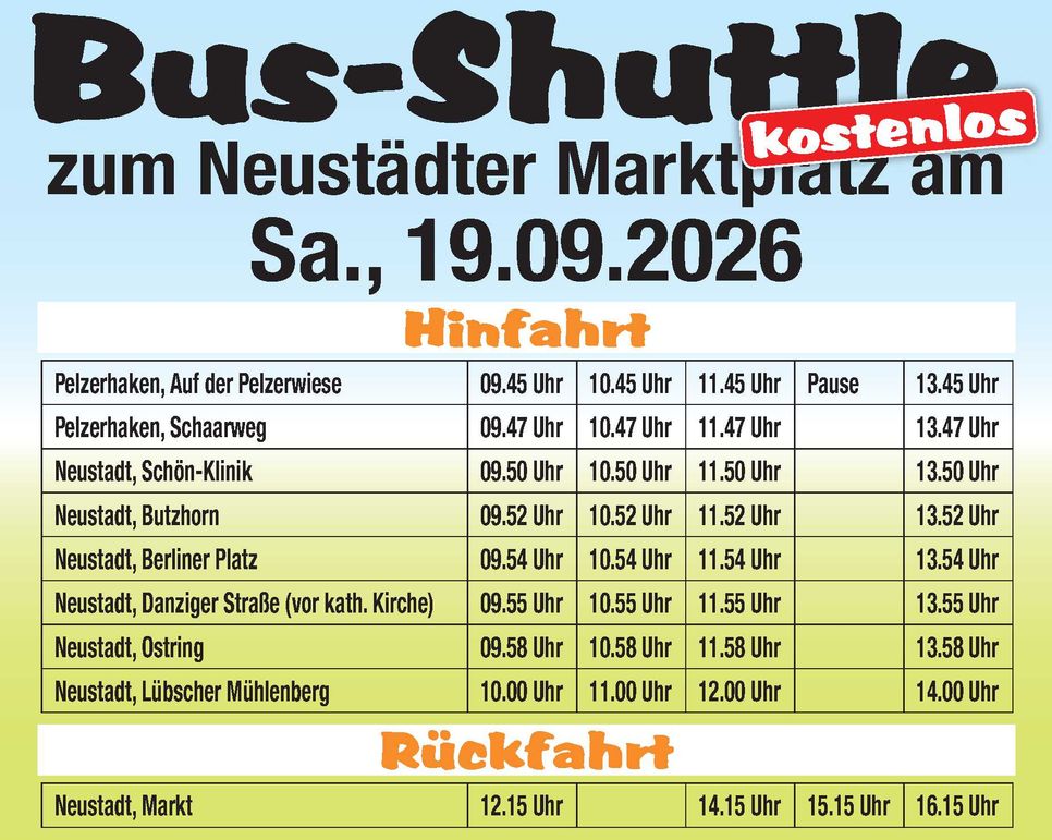 Weltkindertag Busshuttle