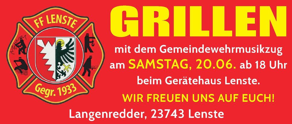 Grillen Feuerwehr Lenste