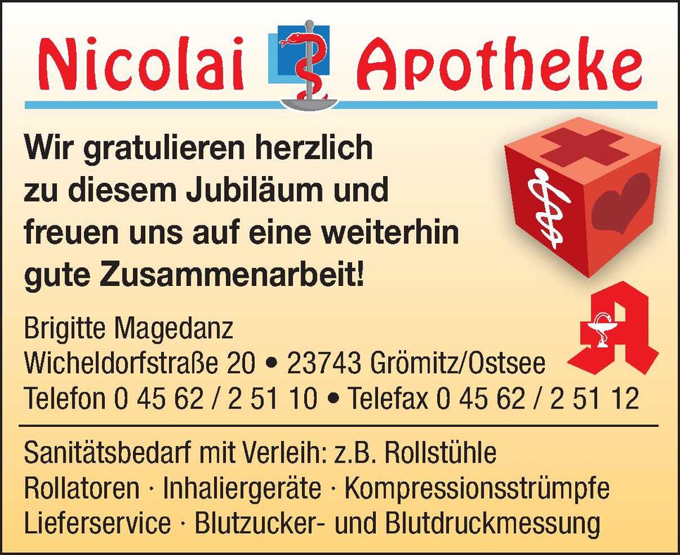 Jubiläum Klinik Ostseedeich