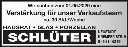 Stellenanzeige 