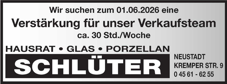 Stellenanzeige 
