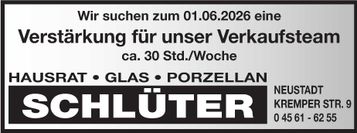 Stellenanzeige 
