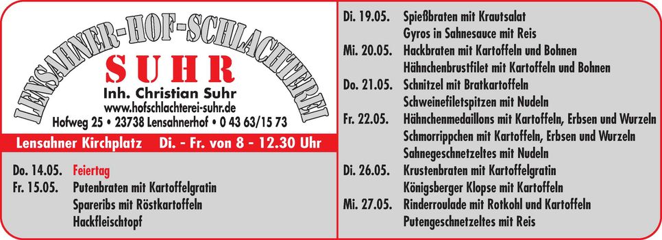 Mittagstisch Lensahn