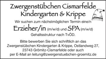 Stellenanzeige