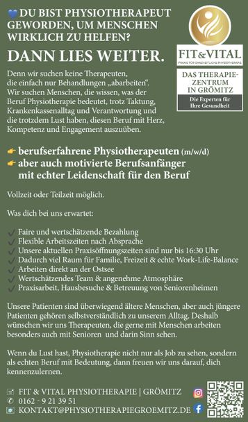 Stellenanzeige 