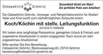 Koch/Köchin Stellenanzeige Mi