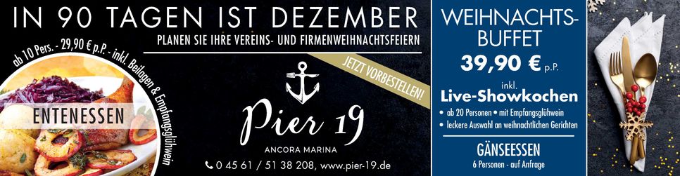 Weihnachtsfeiern