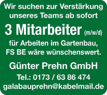 Stellenanzeige