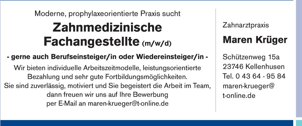 Stellenanzeige