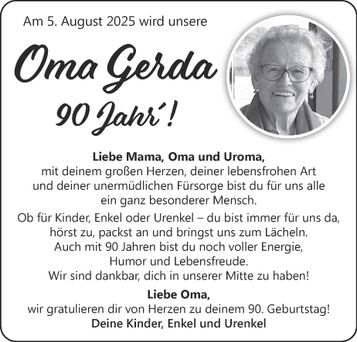 90. Geburtstag Oma Gerda