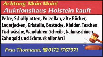 Achtung Moin Moin! Auktionshaus Holstein