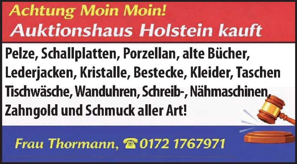 Achtung Moin Moin! Auktionshaus Holstein
