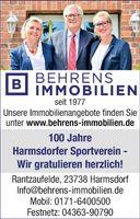 100 Jahre Sportverein Harmsdorf