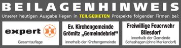Beilagenhinweis
