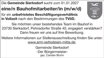 Stellenanzeige Bauhof