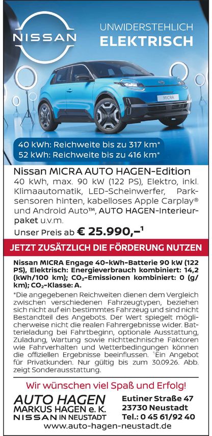 Micra Elektromobilität
