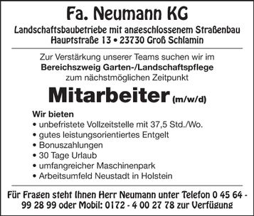 Stellenanzeige