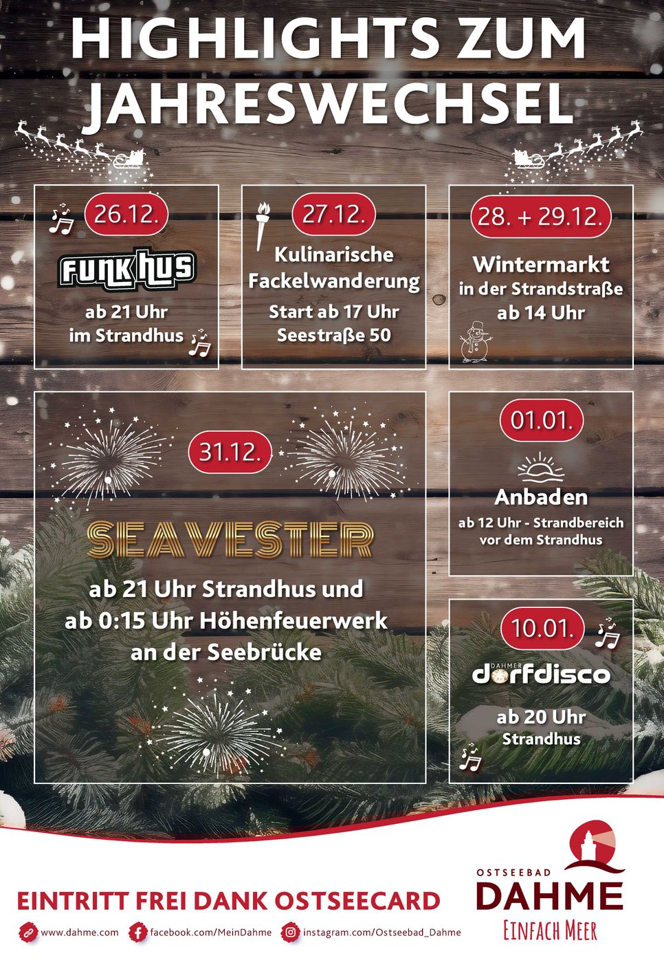 Weihnachtsanzeige