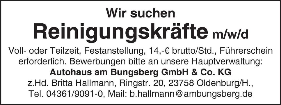 Reinigungskraft