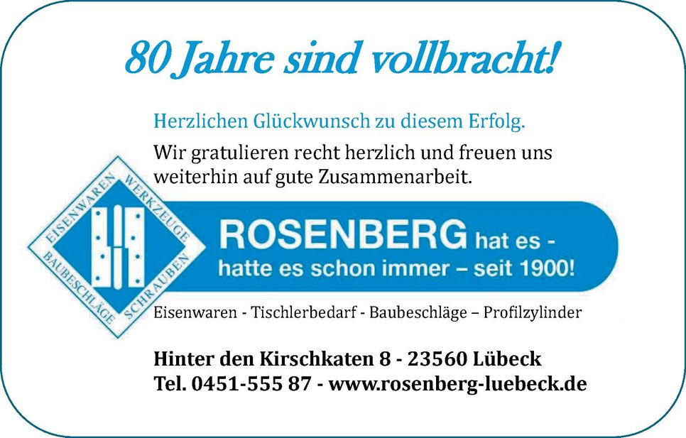Jubiläum Tischlerei Wulf GmbH