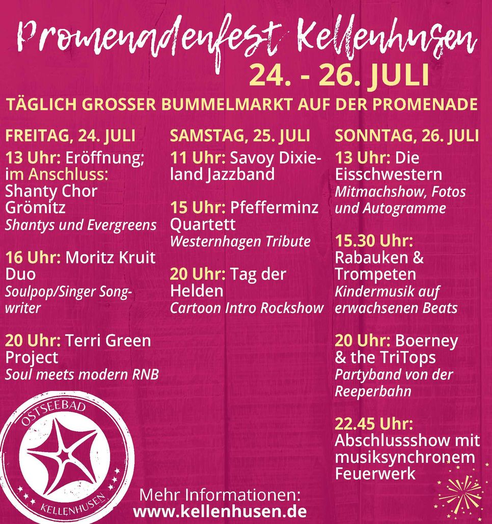 Promenadenfest 24. - 26. Juli 2026