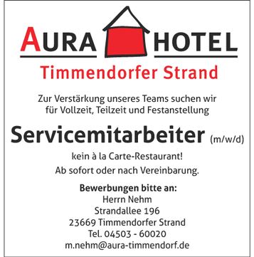 Servicemitarbeiter gesucht!