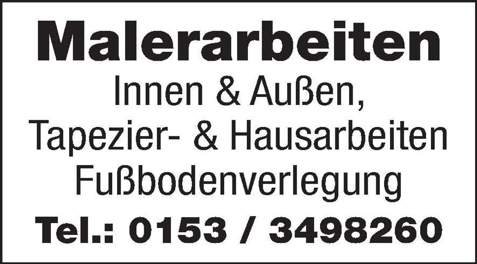 Maler hat noch Termine frei