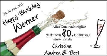 80. Geburtstag Werner