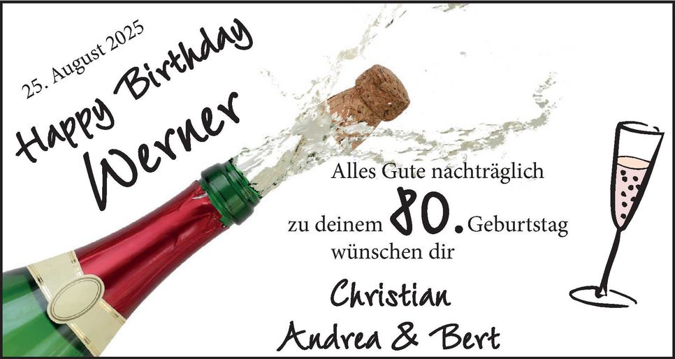 80. Geburtstag Werner