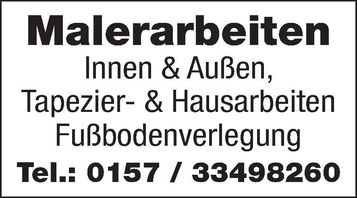 Maler hat noch Termine frei