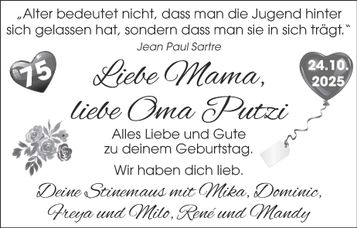 75. Geburtstag