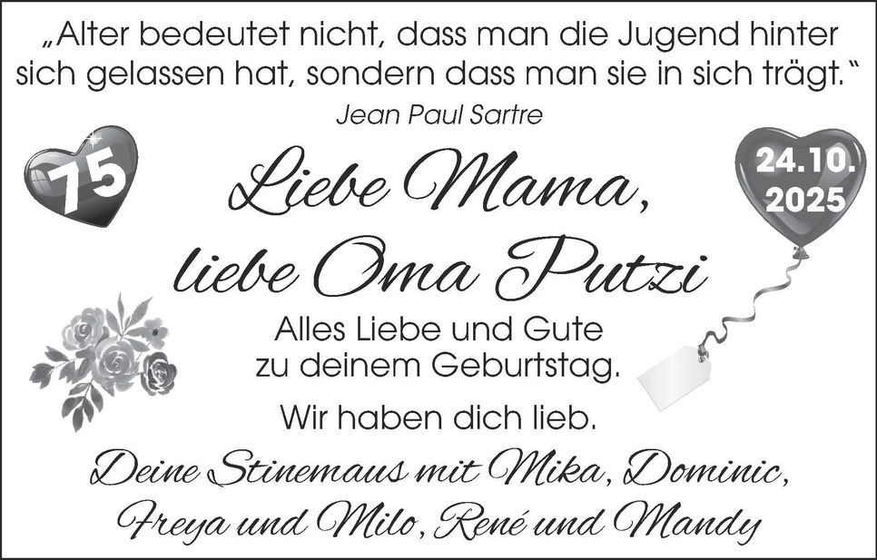 75. Geburtstag