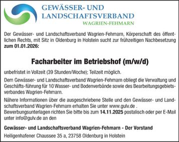 Facharbeiter Betriebshof 