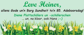 85 Jahre Heinrich Evers 
