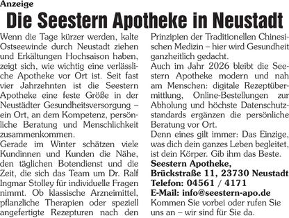 Redaktionsanzeige / Gesundheit