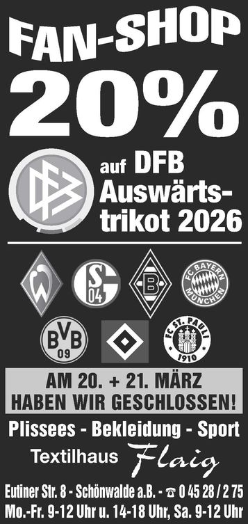Fanshop - 20% DFB Trikots