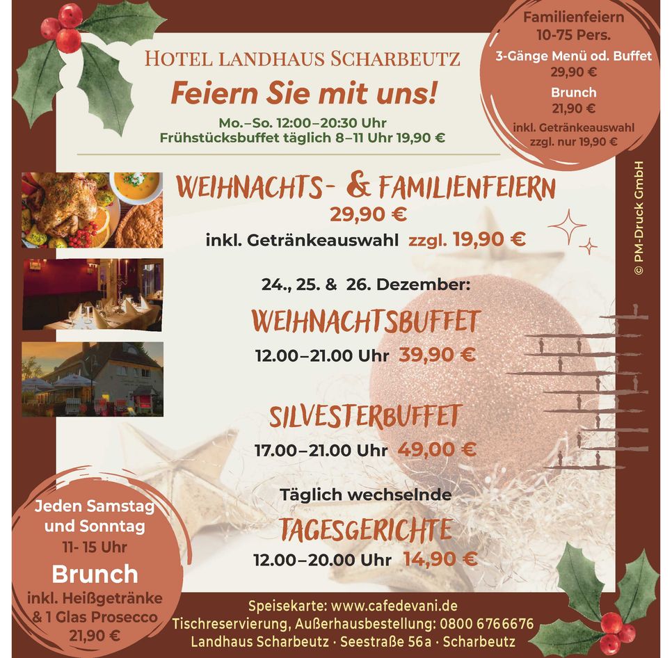 Tagesmenükarte September