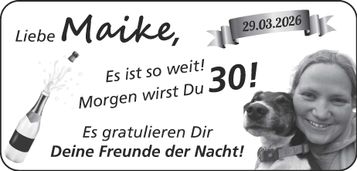 Maike 30. Geburtstag