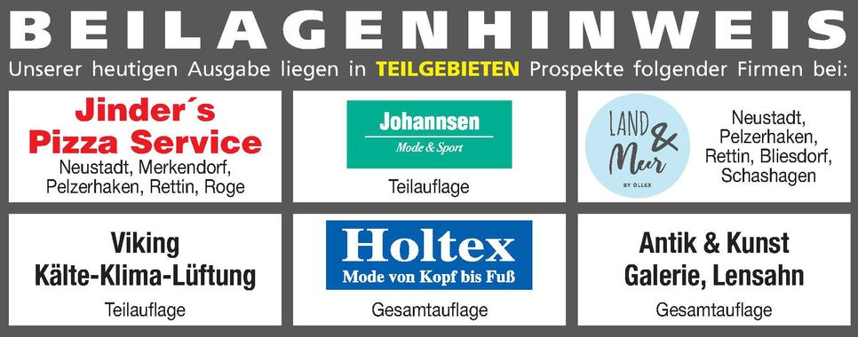 Beilagenhinweis