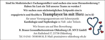 Stellenanzeige